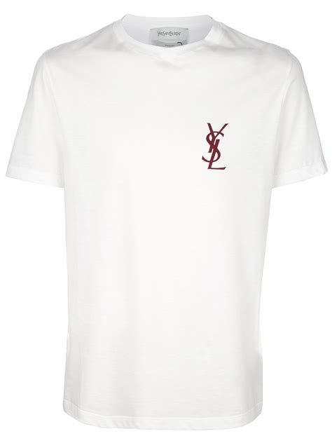 ysl white tee|Saint Laurent T.